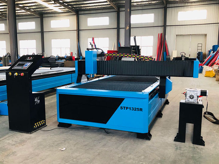 盈利型 4x8 帶旋轉(zhuǎn)管切割器的數(shù)控等離子切割工作臺套件