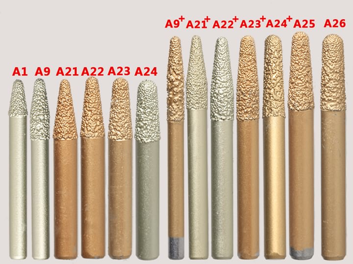 錐形鉆石 3D 大理石、花崗巖深浮雕鉆頭