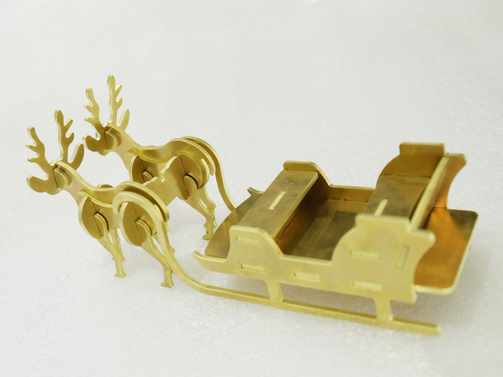 光纖激光切割機(jī) 3D 銅和黃銅金屬工藝品