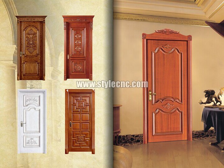 采用數(shù)控木雕機進行的木門項目