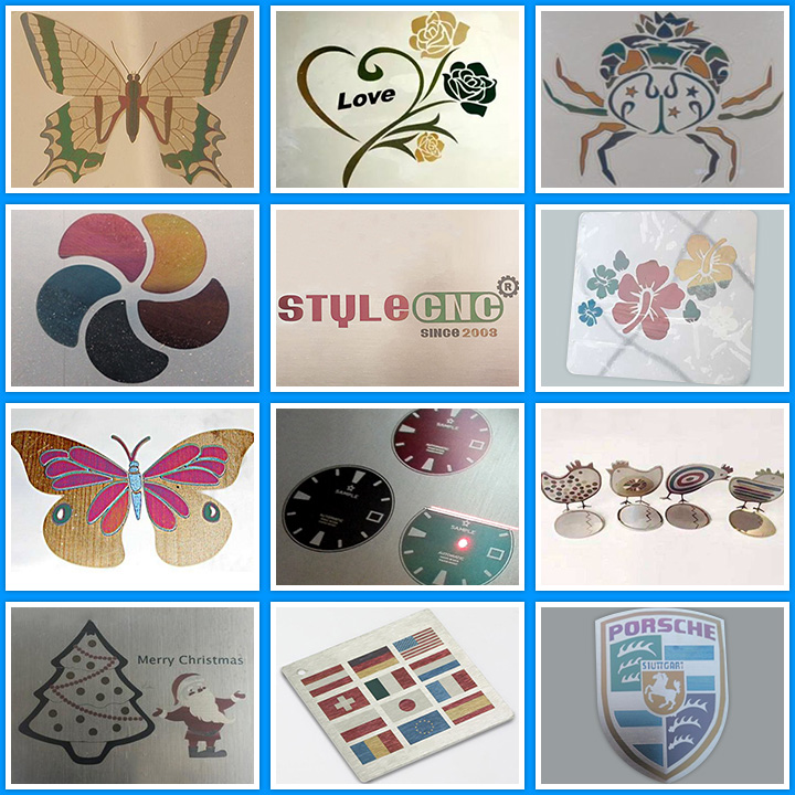 金屬彩色激光雕刻