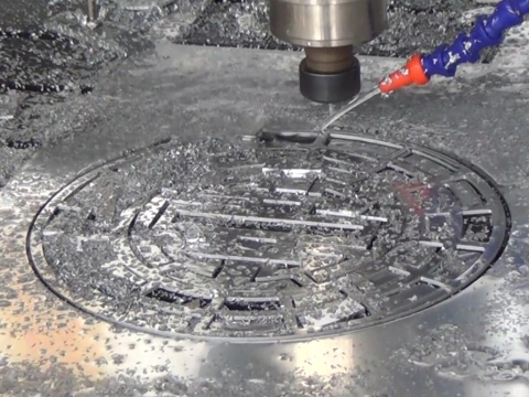 用于鋁切割樣品的數(shù)控雕刻機(jī)