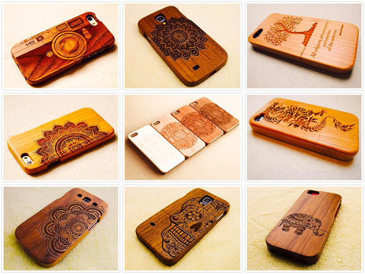 激光雕刻木質(zhì)手機(jī)殼