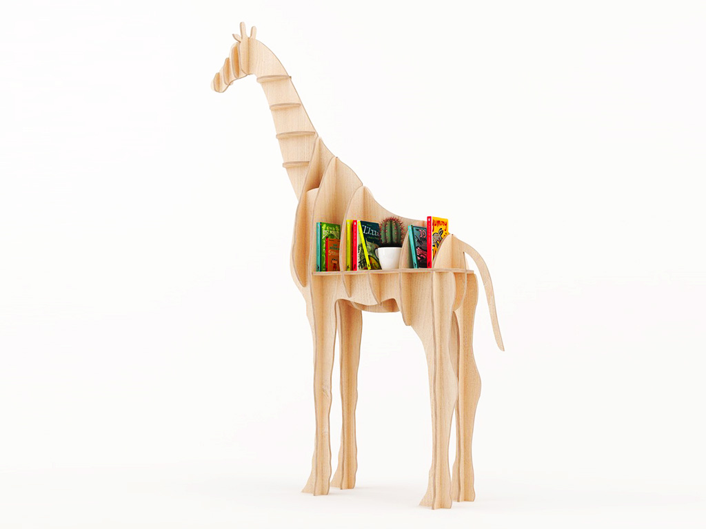 長頸鹿書柜項(xiàng)目的嵌套數(shù)控雕刻機(jī)