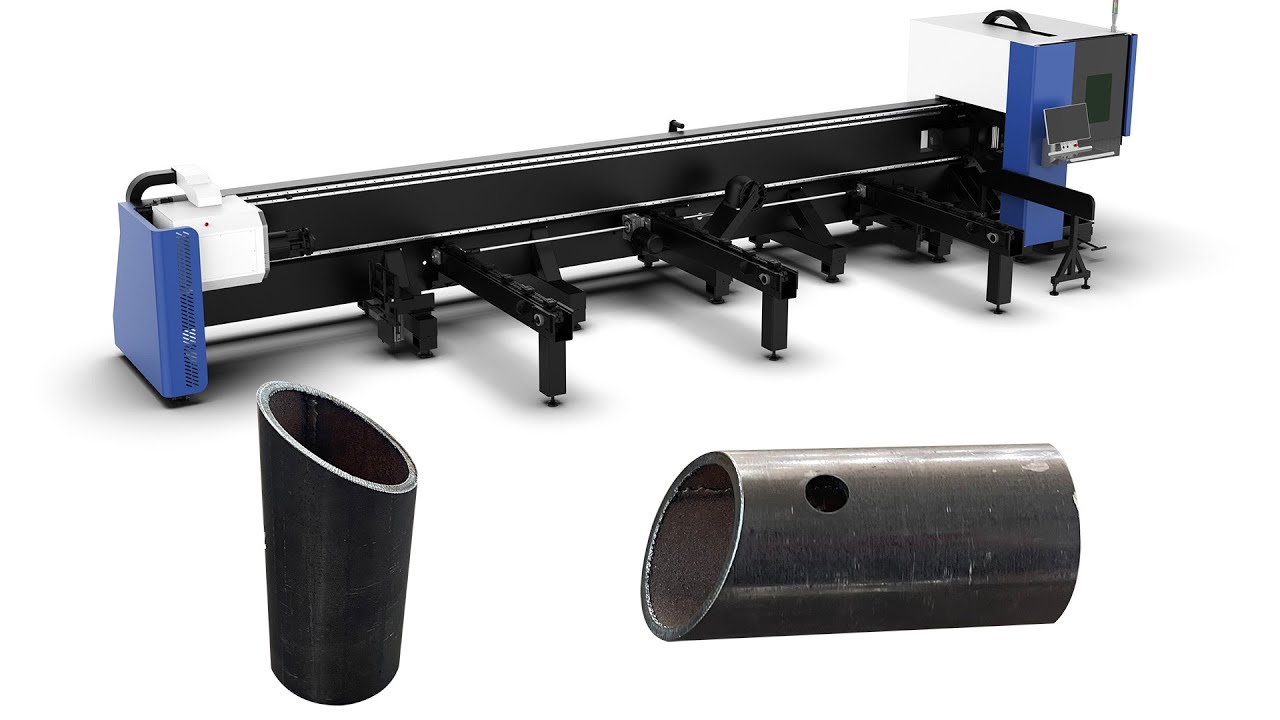 帶自動送料系統(tǒng)的數(shù)控金屬激光切管機