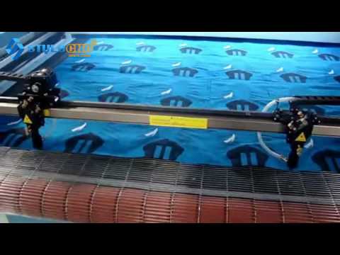 雙頭自動送料布料激光切割機